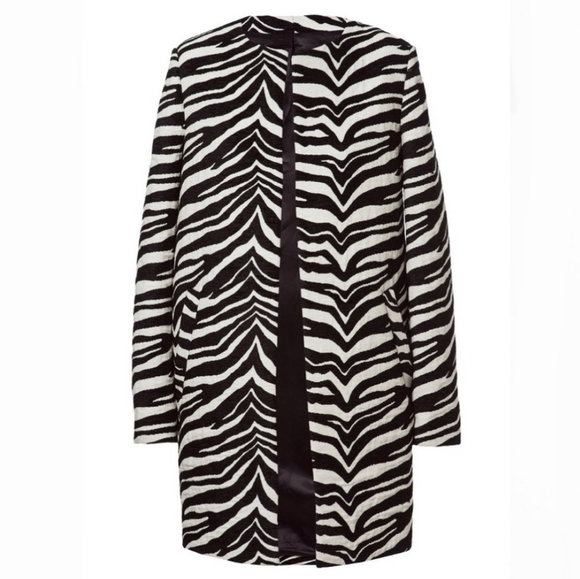 Zara XS Zebra Print JACKET NWOT - Picture 1 of 1